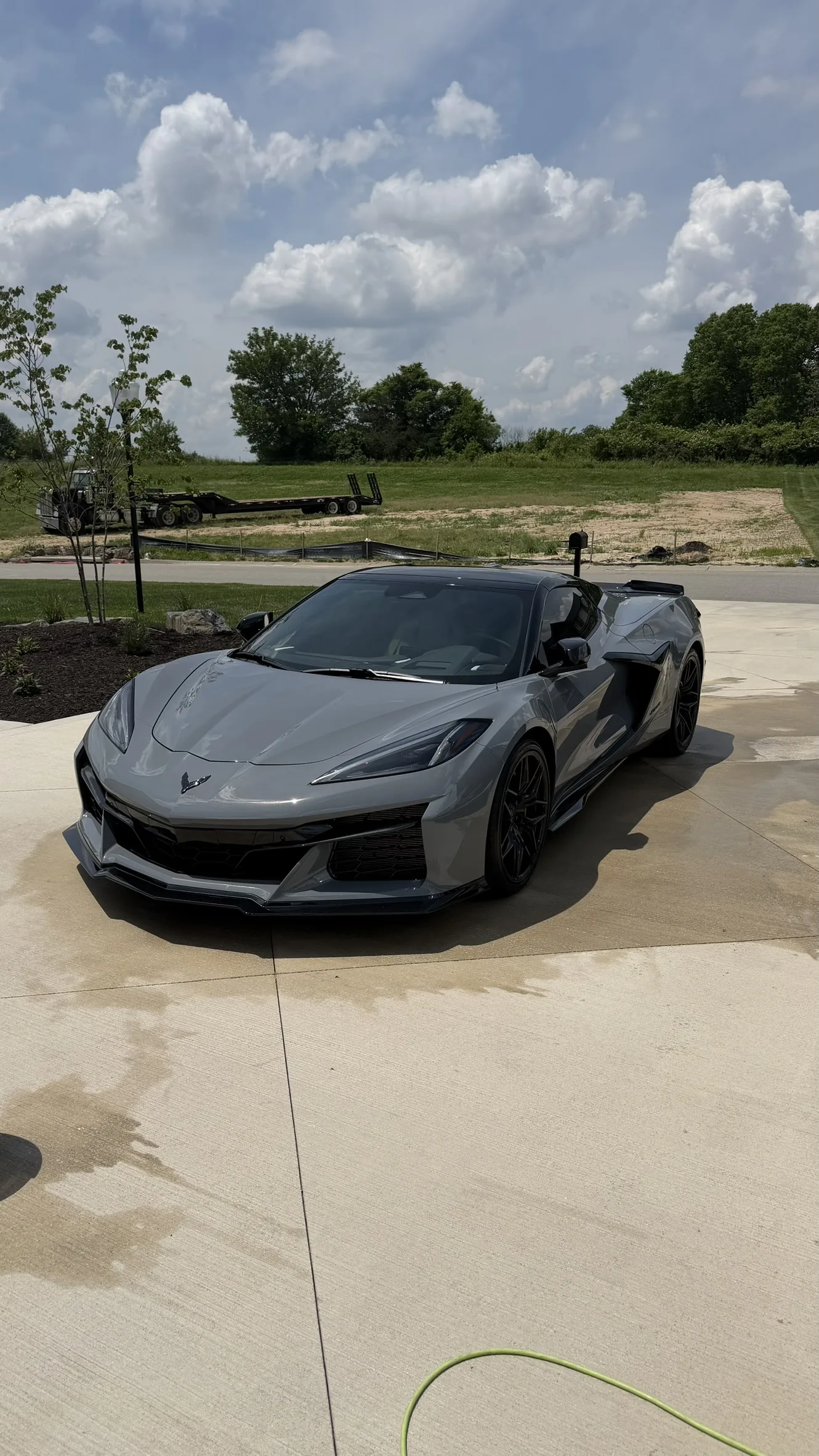 Grey Corvette C8 Z06 exterior detail Kansas City