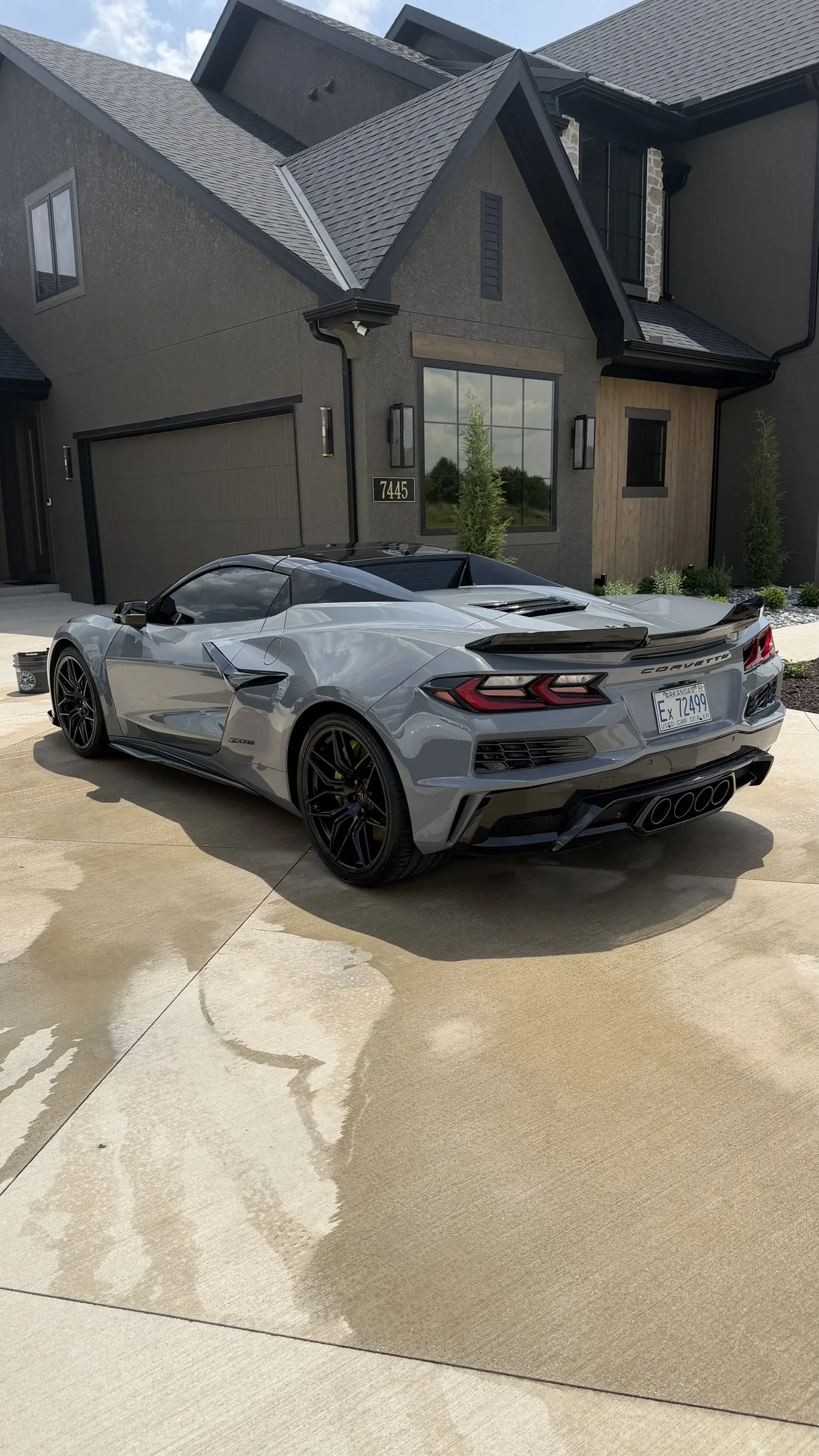 Corvette C8 Z06 silver exterior rear detail Kansas City