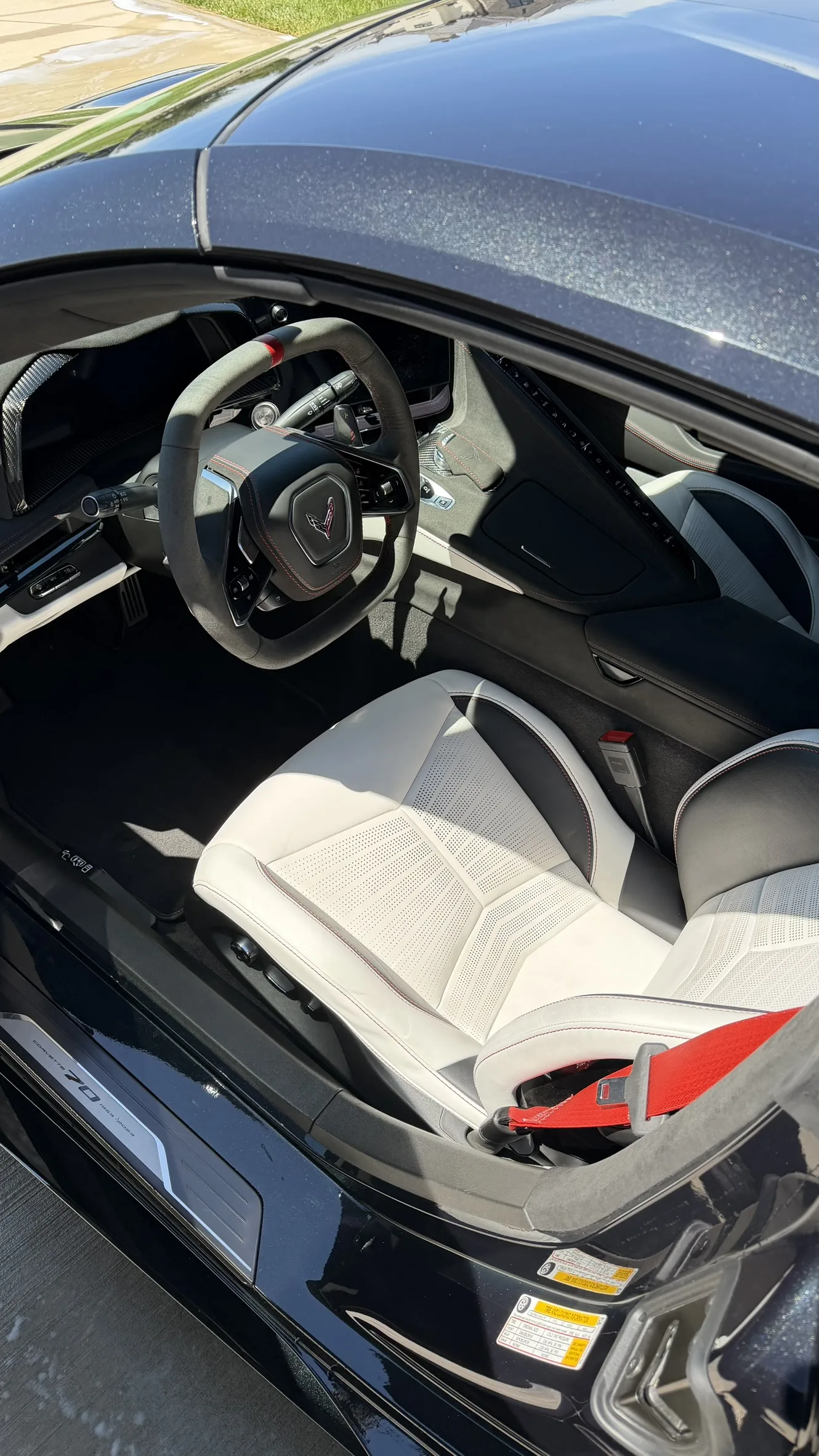 Corvette C8 Z71 black interior detail Kansas City