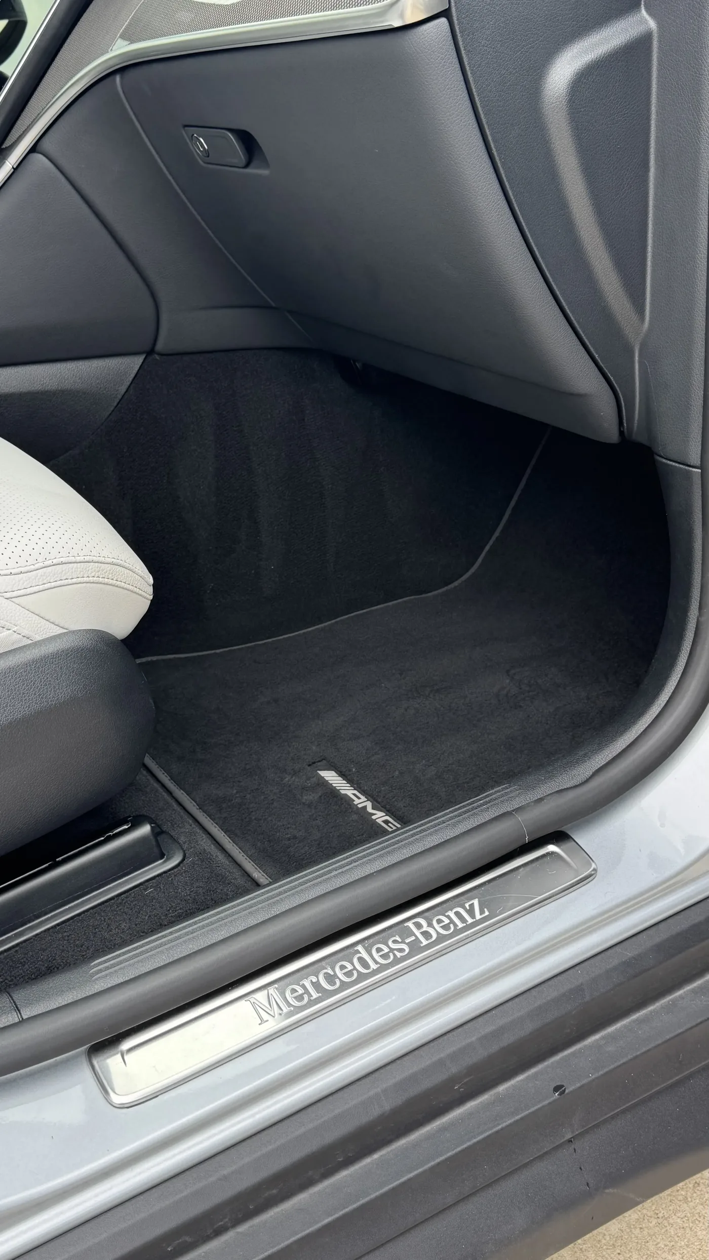Mercedes-AMG interior floor mat door sill detail Kansas City