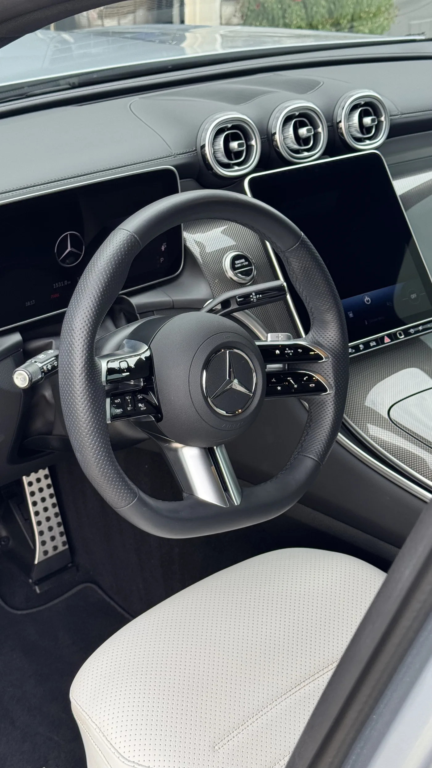Mercedes CLE interior steering wheel detail Kansas City