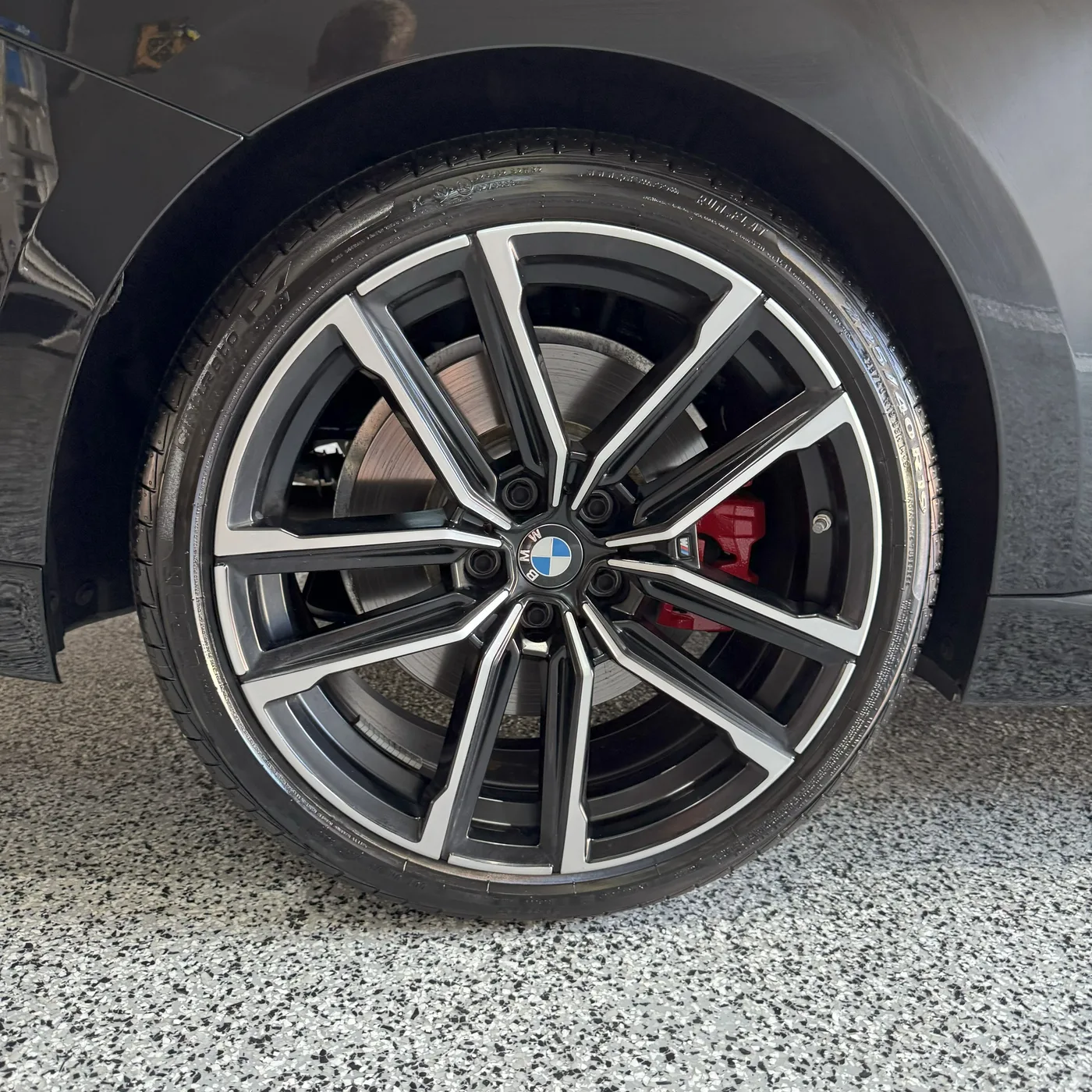 BMW 2 Series wheel red caliper ceramic coated Kansas City