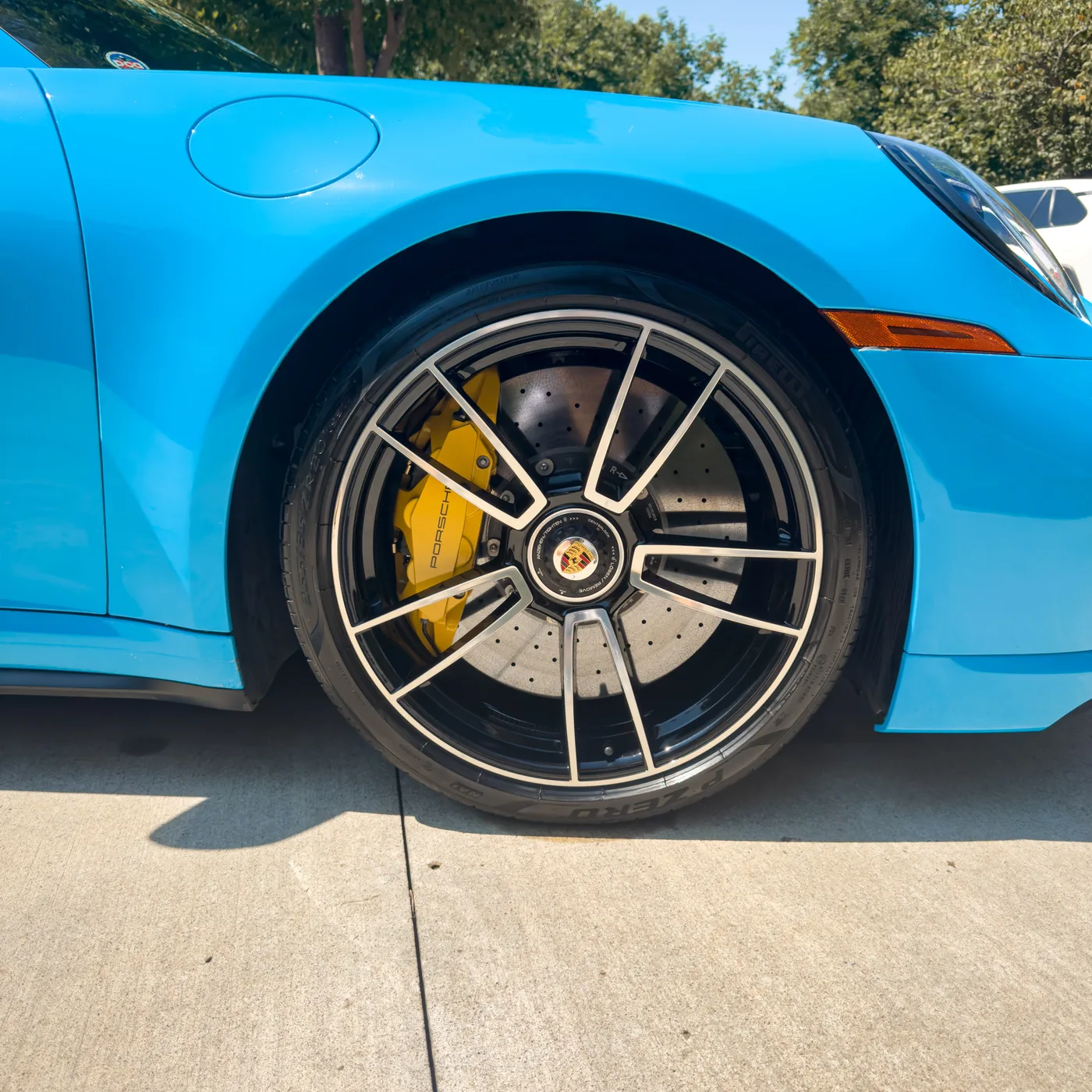 Porsche 911 Turbo S ceramic coated wheels at Mythical Detailing Kansas City